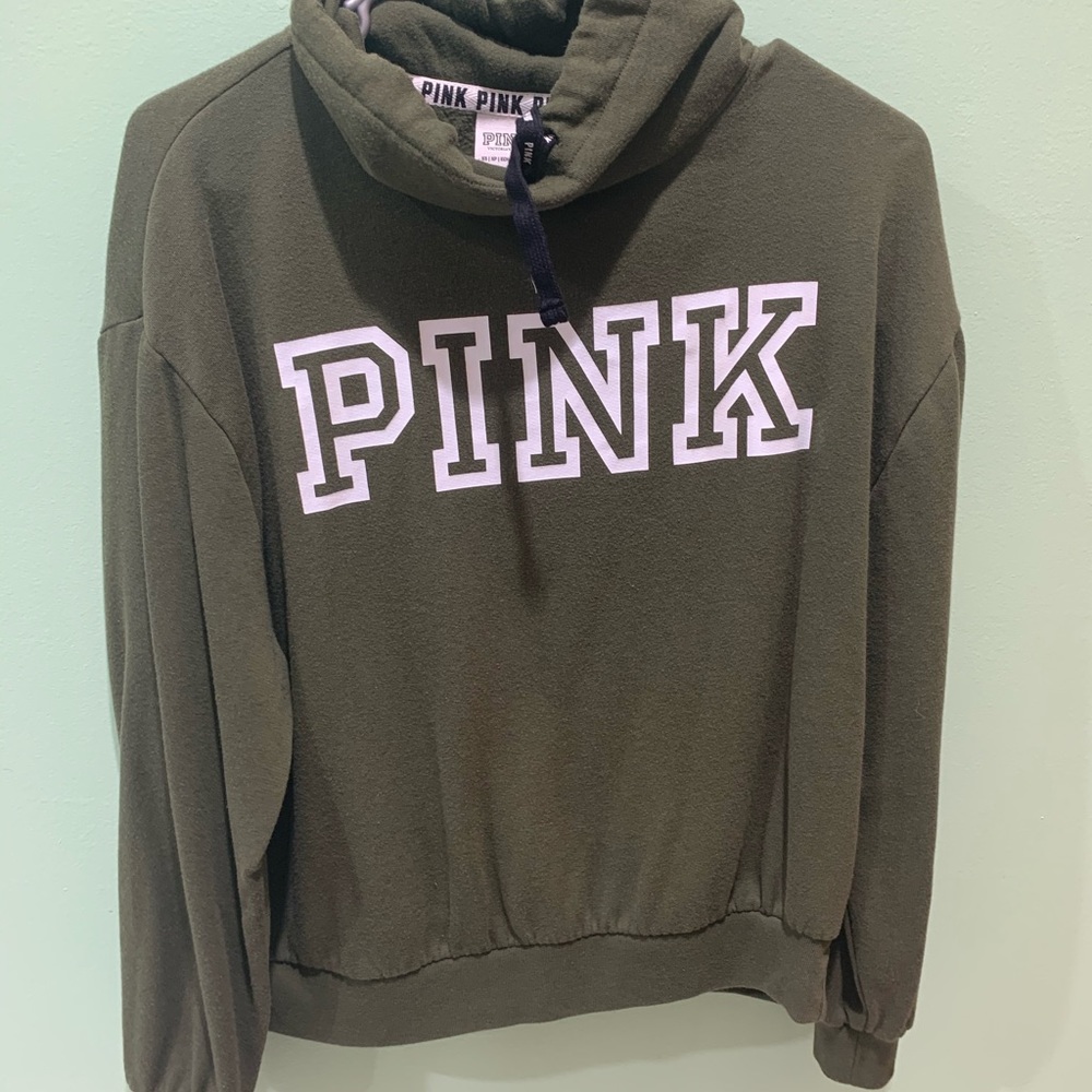 PINK CROP SWEATSHIRT